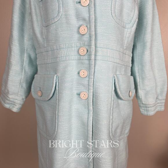 Rare Vintage Blue Coat ASO Rory Gilmore Girls Y2K Classic Spring Alexis Bledel - Picture 8 of 16